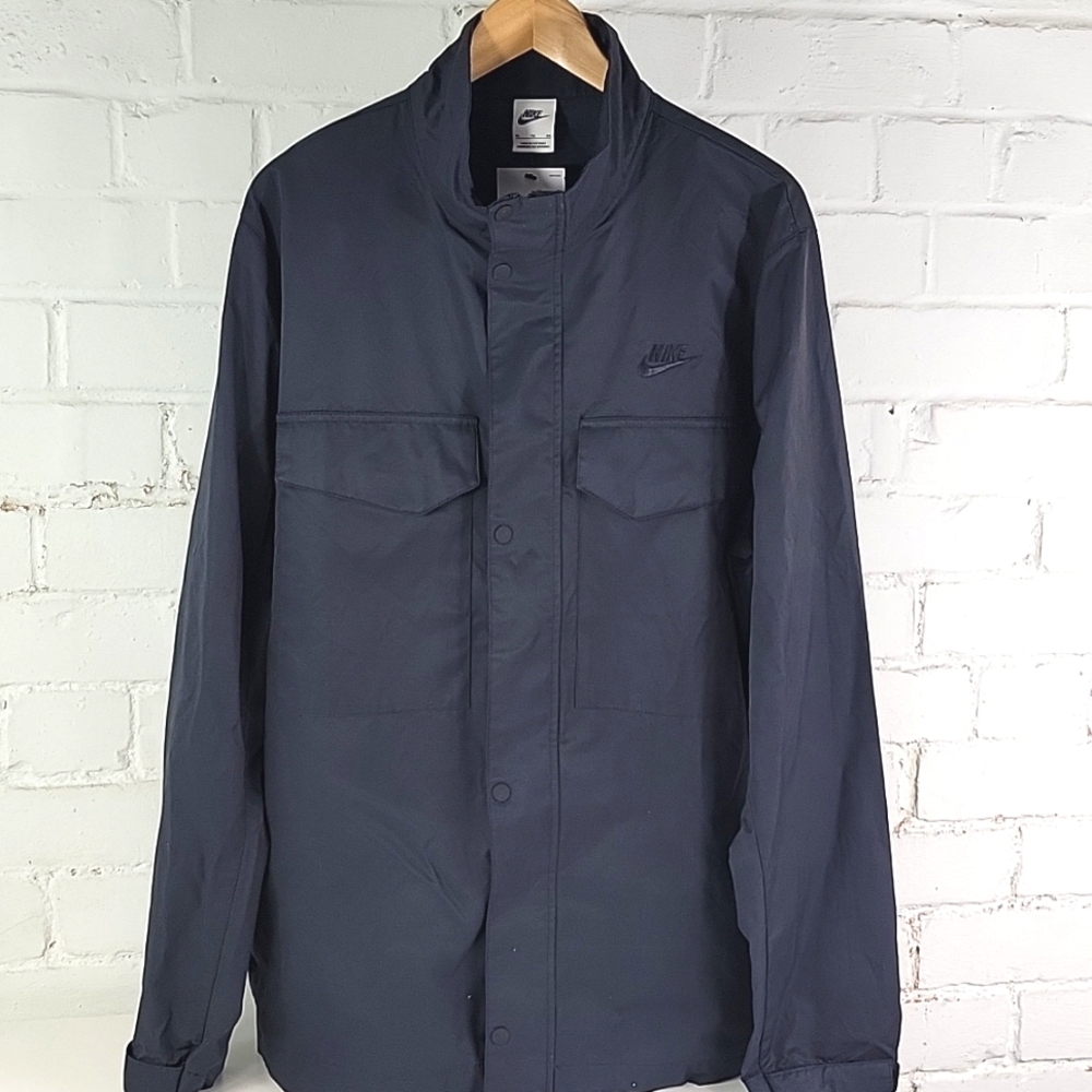 Nike Sportswear M65 Jacket Cotton Blend Black Mens XL - Picture 7 of 9